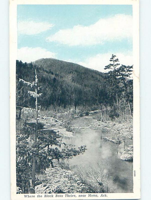 W-Border RIVER SCENE Mena Arkansas AR hp5448