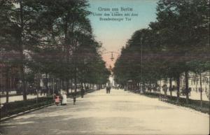 Gruss Aus Berlin Street Scene c1910 Postcard NICE COLOR