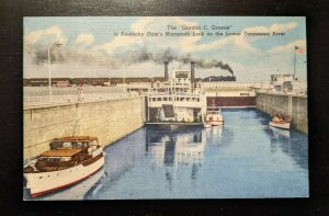 Mint Vintage Gordon C Greene in Mammoth Lock Tennessee River Postcard