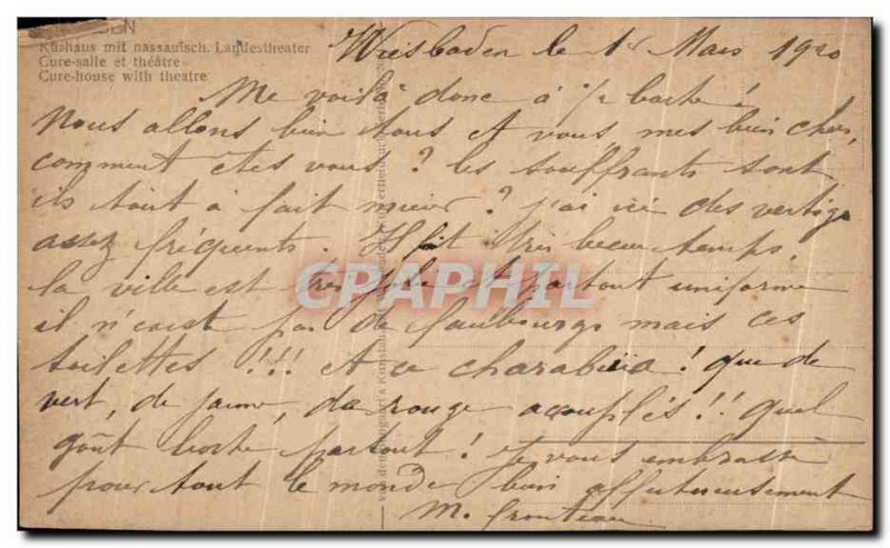 Old Postcard Wiesbaden