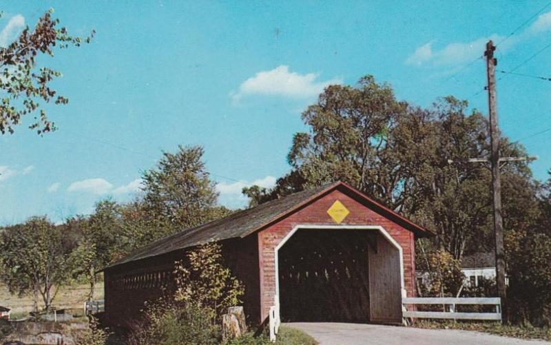 Paper Mill Covered Bridge near North Bennington VT, Vermont