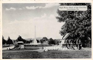 High Water Mark of the Civil War - Gettysburg, Pennsylvania PA Postcard
