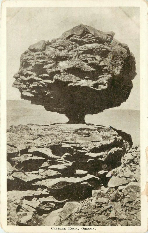 c1910 Postcard; Cabbage Rock, along Columbia River? OR Unposted