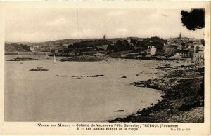 CPA Treboul- Les Sables Blancs et la Plage FRANCE (1026749)