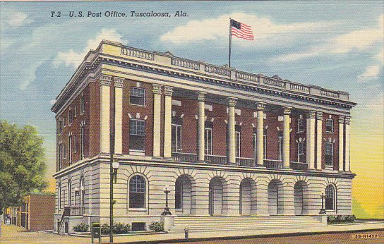 Alabama Tuscaloosa Post Office Curteich