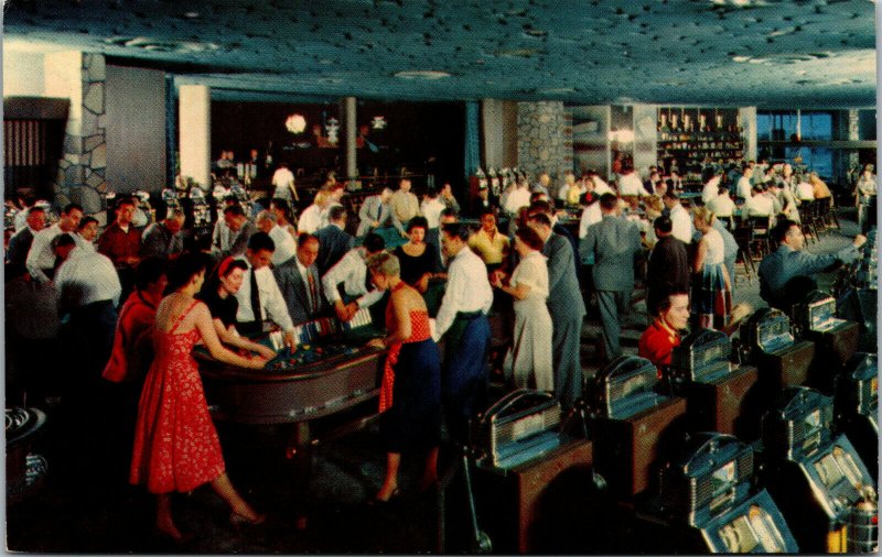 Vtg 1950s Flamingo Hotel Casino Las Vegas Nevada NV Unused Postcard