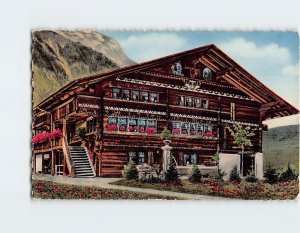 Postcard Barnerhaus Chalet bernois Switzerland