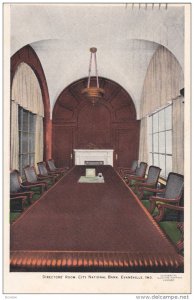 EVANSVILLE , Indiana , PU-1934 ; Director's Room, City National Bank