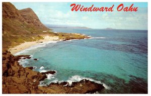 Winward side of Oahu as viewed from Makapuu Point Hawaii Postcard