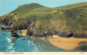 Dyfer Llangranog cliffs postcard