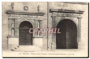 Old Postcard Chateau du Clos Golden Riviera Vougeot Gate of Honor Staircase