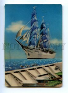 498267 1973 advertising morfleet yacht Comrade lenticular 3D Pocket CALENDAR