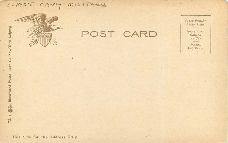 US Armored Cruiser Colorado Illustrated #72-2 undivided Postcard 22-1