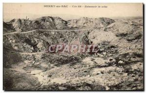 Old Postcard Berry au Bac Funnel Mine Army