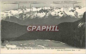 Old Postcard Massif de la Grande Chartreuse The Alps Dauphinoinses view Chara...