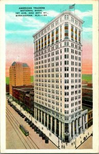 American Traders National Bank Postcard Birmingham Alabama UNP WB Postcard G16