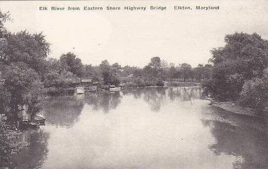 Maryland Elkton Elk River From Eastern Shore Highway Bridge Albertype