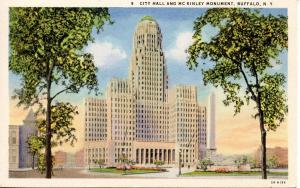NY - Buffalo. City Hall and McKinley Monument