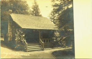 RPPC Cottage at the Dickenson Bundy Log House Castlewood VA Real Photo Postcard