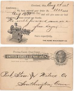 1898 - Acme Machinery Co. Cleveland OH