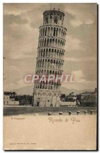 Old Postcard Ricordo Di Pisa Il Campanile