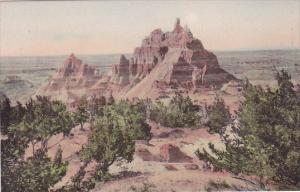 Vampire Peak The Badlands National Monument South Dakota Handcolored Albertype