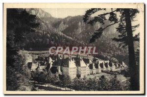 Old Postcard The Grande Chartreuse Monastery the view of & # 39ensemble