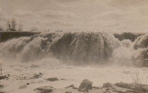 Vintage Postcard 1910's American Cascading Water Falls From Canada Niagara Falls