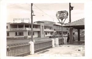 D79/ Guaymas Mexico Foreign Real Photo RPPC Postcard c50s Pepsi Sign Hotel Ruh