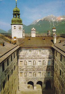 Austria Innsbruck Schloss Ambras Blick In Den Hof