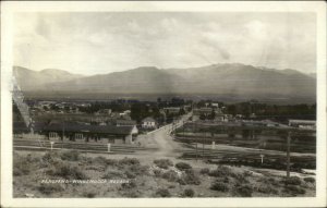 Winnemucca NV RR Train Station Depot 1934 Used Real Photo Postcard