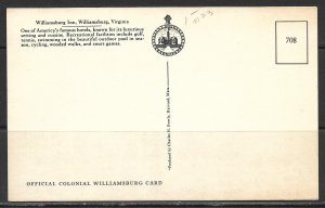 Virginia, Williamsburg - Williamsburg Inn - [VA-221]
