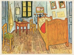 Vincent Van Gogh Gogh's Room Rare Vintage Painting Postcard
