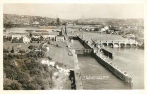 1920s Seattle Washington US Government Locks RPPC real photo postcard 