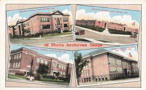 IN, Fort Wayne, Indiana, Multi-Views Of Schools, Tichnor Bros No 117555