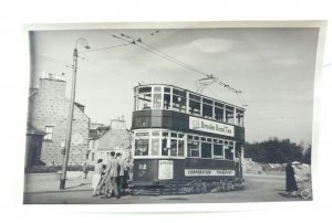 Tram No 112 at Bridge of Dee Terminus Aberdeen (Holborn St) Photo Postcard Size