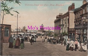 Cheshire Postcard - New Brighton, Victoria Road and Pier   RS37687