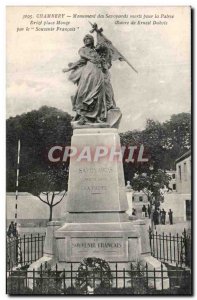 Old Postcard Chambery Monument Savoyards Dead For Fatherland Army
