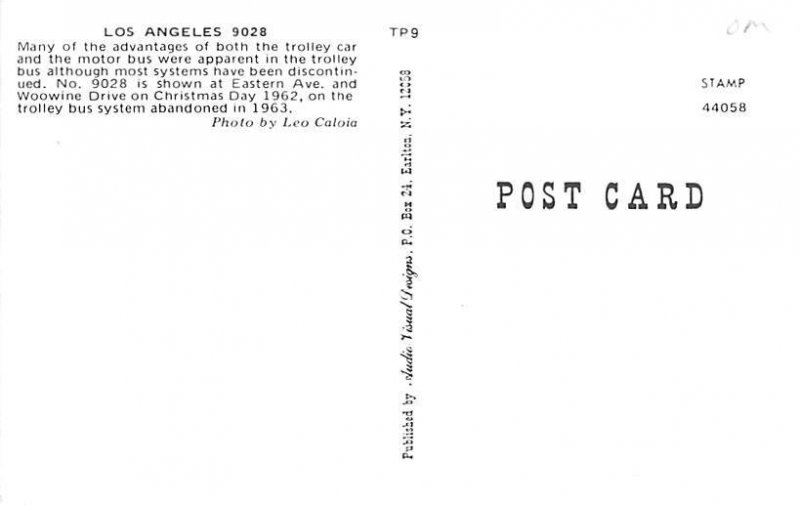 Los Angeles 902B Bus Unused 