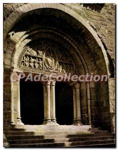 Postcard Modern Carennac The church Romane The Eardrum Representative Christ ...