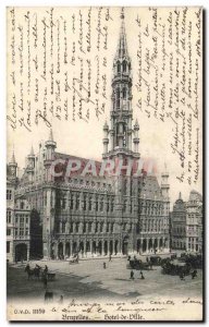 Old Postcard Brussels City Hotel