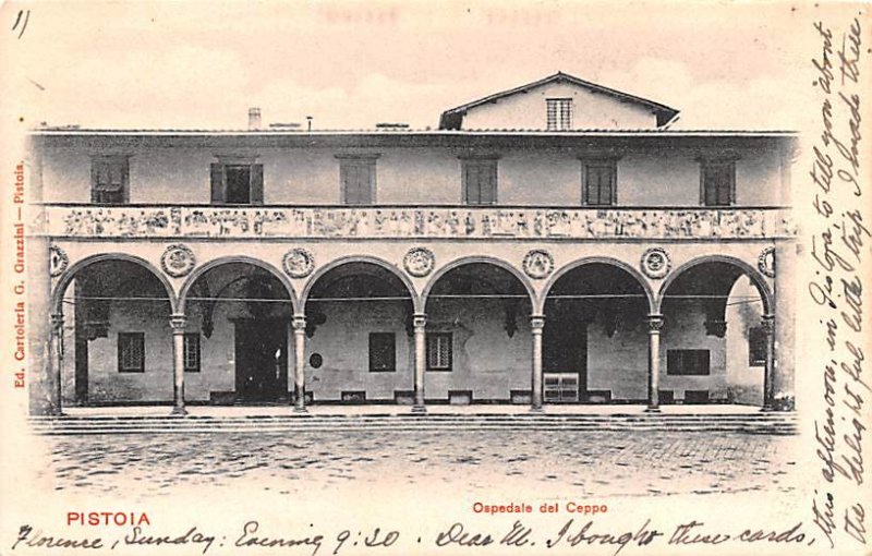 Pistoia Ospedale del Ceppo Italy Writing on back 