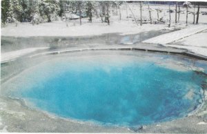 Morning Glory Hot Springs Winter in Yellowstone National Park