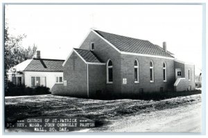 c1950's Church Of St. Patrick Wall South Dakota SD RPPC Photo Vintage Postcard