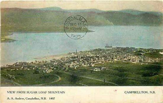 Canada, New Brunswick, Campbellton, View from Sugar Loaf, A.A. Andrew 1407