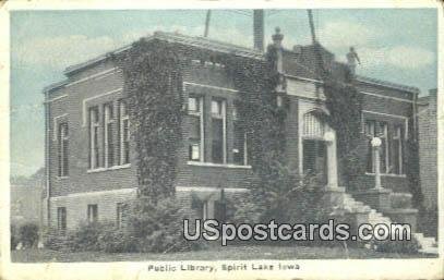 Public Library - Spirit Lake, Iowa IA