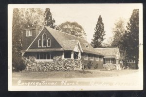 RPPC PARADISE CALIFORNIA CONGREGATIONAL CHURCH REAL PHOTO POSTCARD