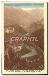 Postcard Old Tarn Gorges The Point Sublime seen avat the most beautiful view ...