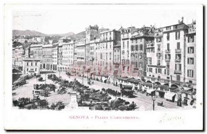 Italy - Italia - Genova - Genoa - Piazza Caricamento - Old Postcard