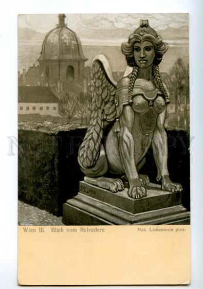 141053 View from Belvedere by LIEBENWEIN vintage ART NOUVEAU